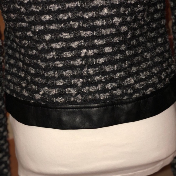 Express Moto Jacket With Leather Trim - Picture 6 of 8